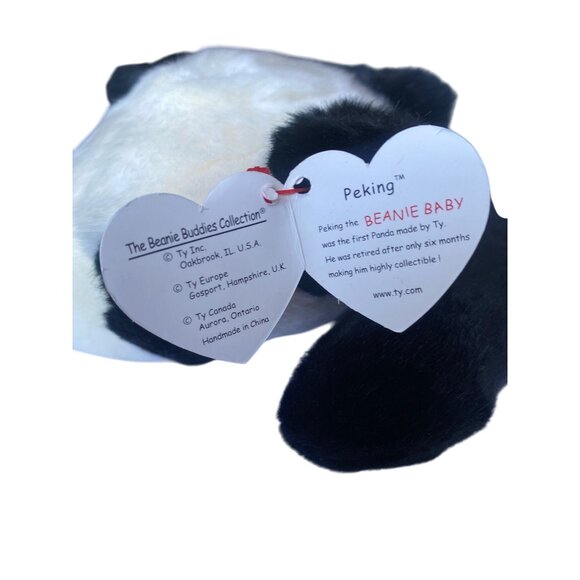 Ty Beanie Buddy Peking Panda Bear Plush Toy Collectible 14" - Picture 3 of 16